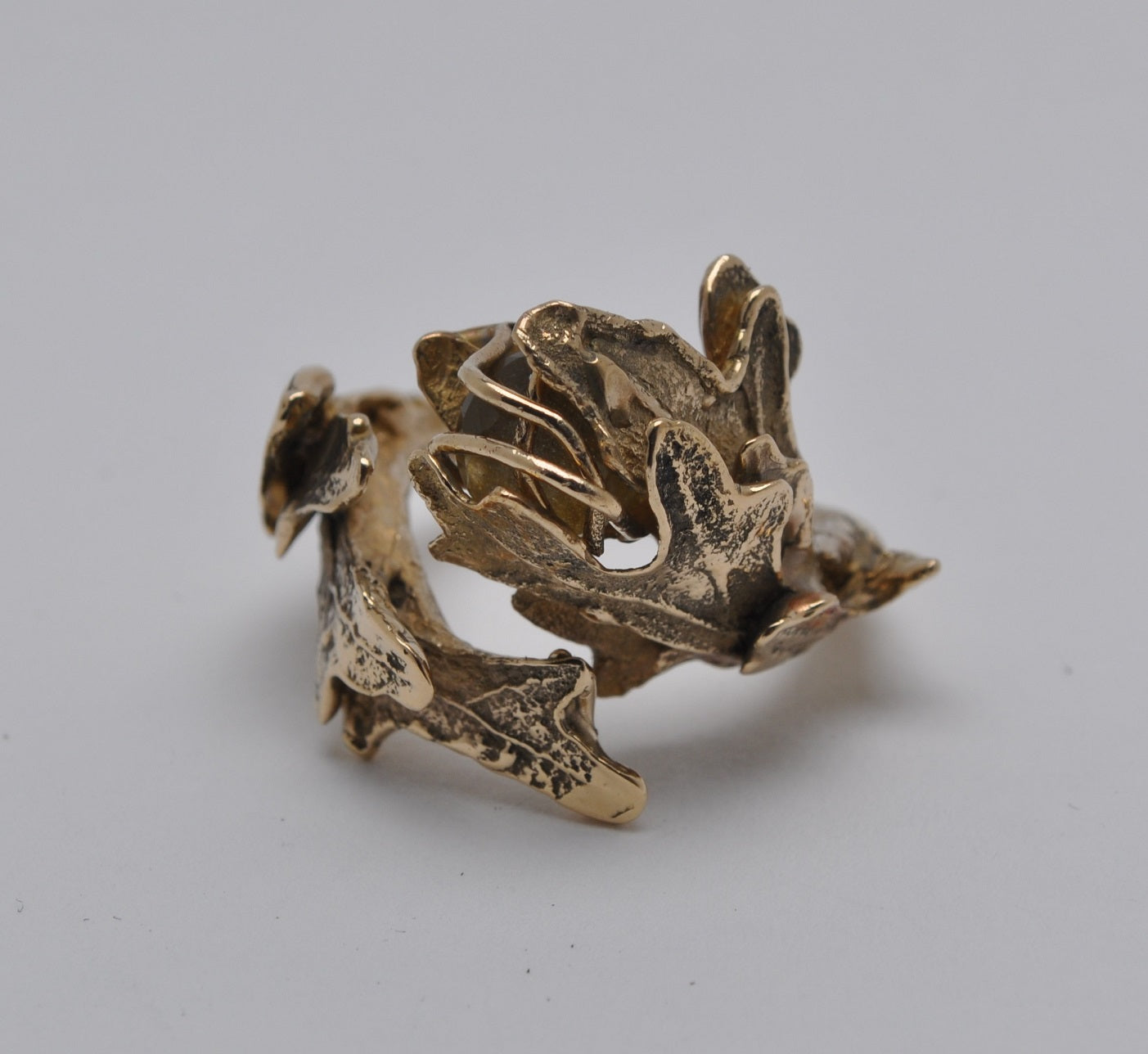 Physis - Fragmenta - Anello Cin con quarzo rutilato